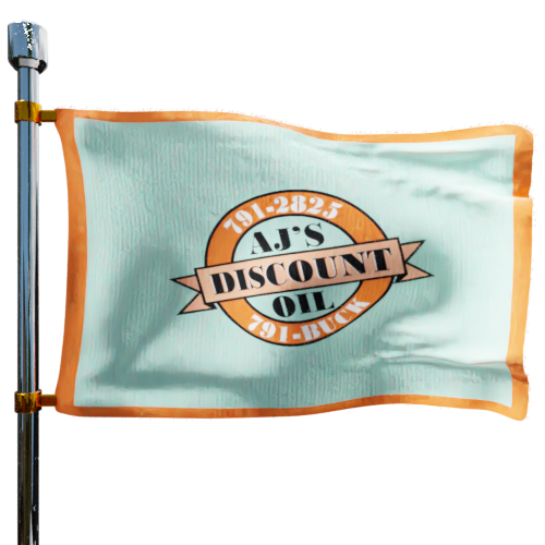AJ's Discount Oil Company cash heating oil price logo