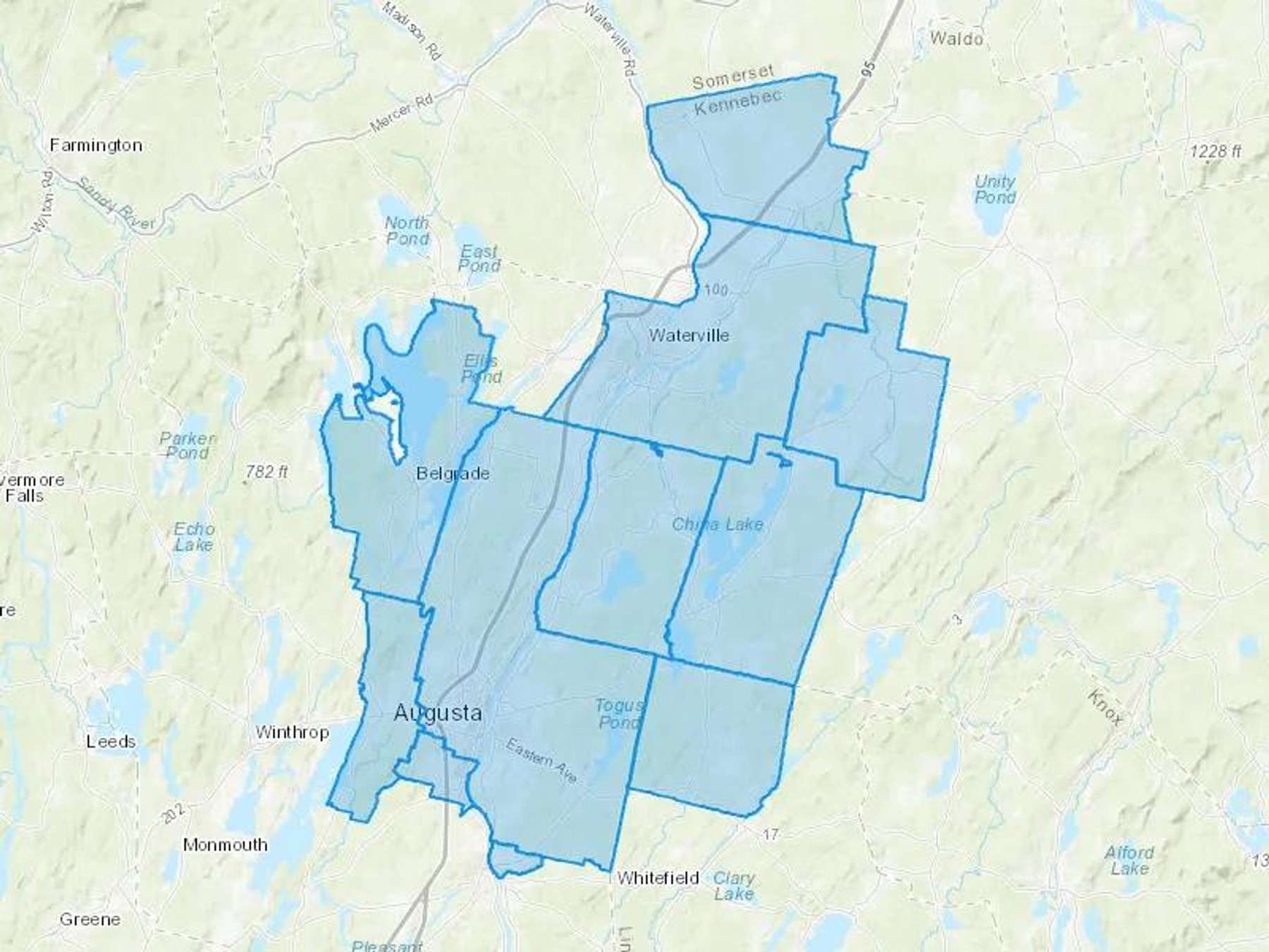 MA Haskell Fuel Company LLC Cash Heating Oil Delivery Map Map With The MA Haskell Fuel Company LLC Heating Oil Delivery Area Shaded In Blue