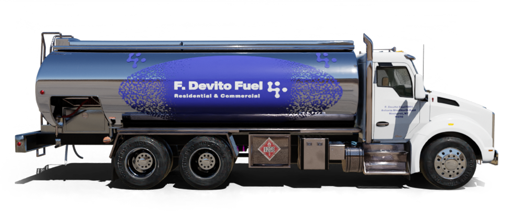 Eklund Park Utilities Heating Oil Truck Eklund Park Utilities residential home heating oil truck at the intersection of Plainview Road and the Seaford Oyster Bay Expressway in Bethpage, Long Island, New York delivering fuel oil.