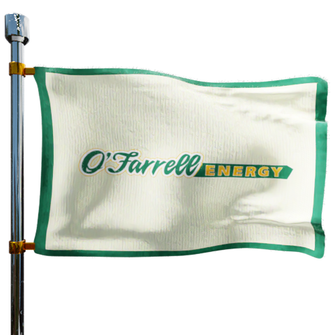 O'Farrell Energy Heating Oil Prices Flag Photo of O'Farrell Energy flag denoting best heating oil prices the company offers