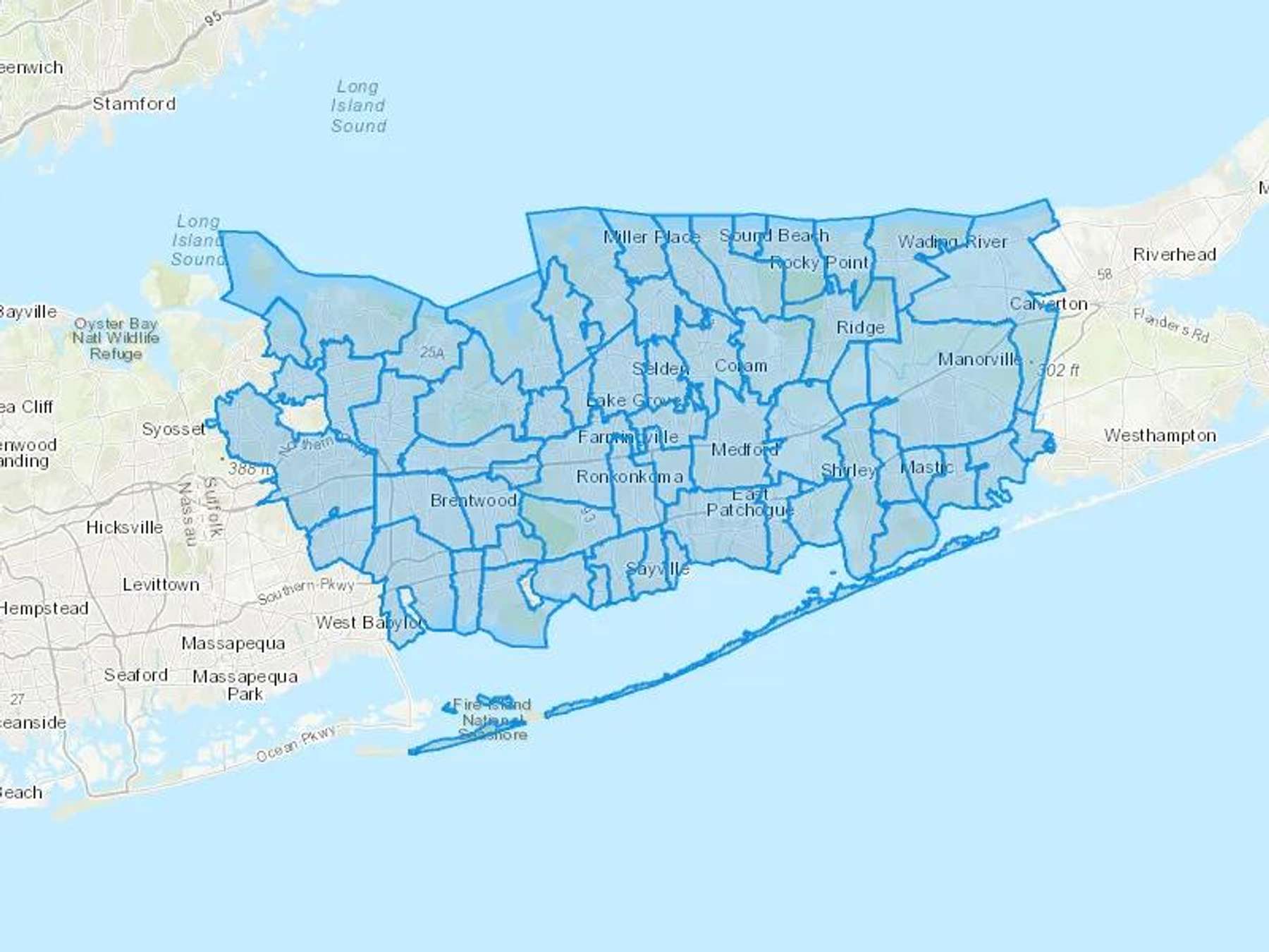 Precision Heating Oil Inc Cash Heating Oil Delivery Map Map With The Precision Heating Oil Inc Heating Oil Delivery Area Shaded In Blue