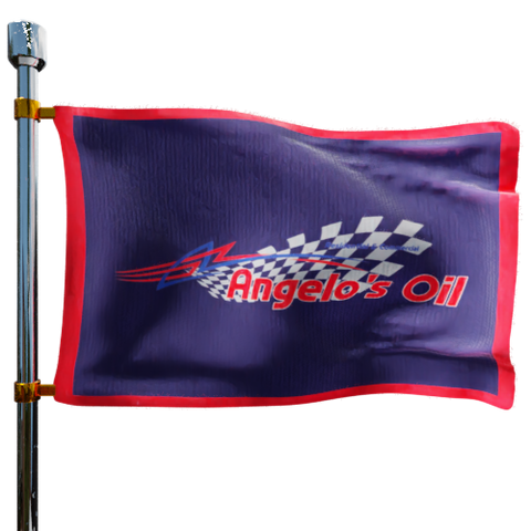Angelo's Oil Heating Oil Prices Flag Photo of Angelo's Oil flag denoting best heating oil prices the company offers