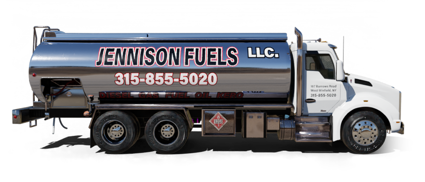 Just Fuel Heating Oil Truck Just Fuel residential home heating oil truck on the eastbound side of Sunrise Highway in Merrick, Long Island, New York delivering fuel oil.