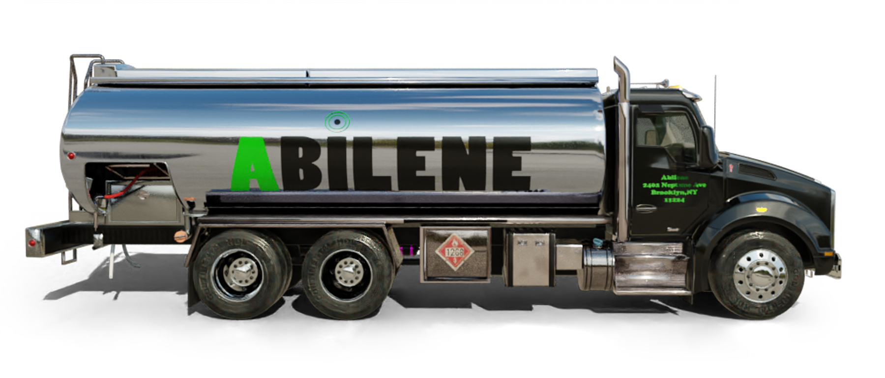 Z&S Fuel & Service Heating Oil Truck Z&S Fuel & Service residential home heating oil truck parked in front of a gray house in Huntington, Long Island, New York delivering fuel oil.