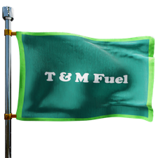 T & M Fuel Heating Oil Prices Flag Photo of T & M Fuel flag denoting best heating oil prices the company offers