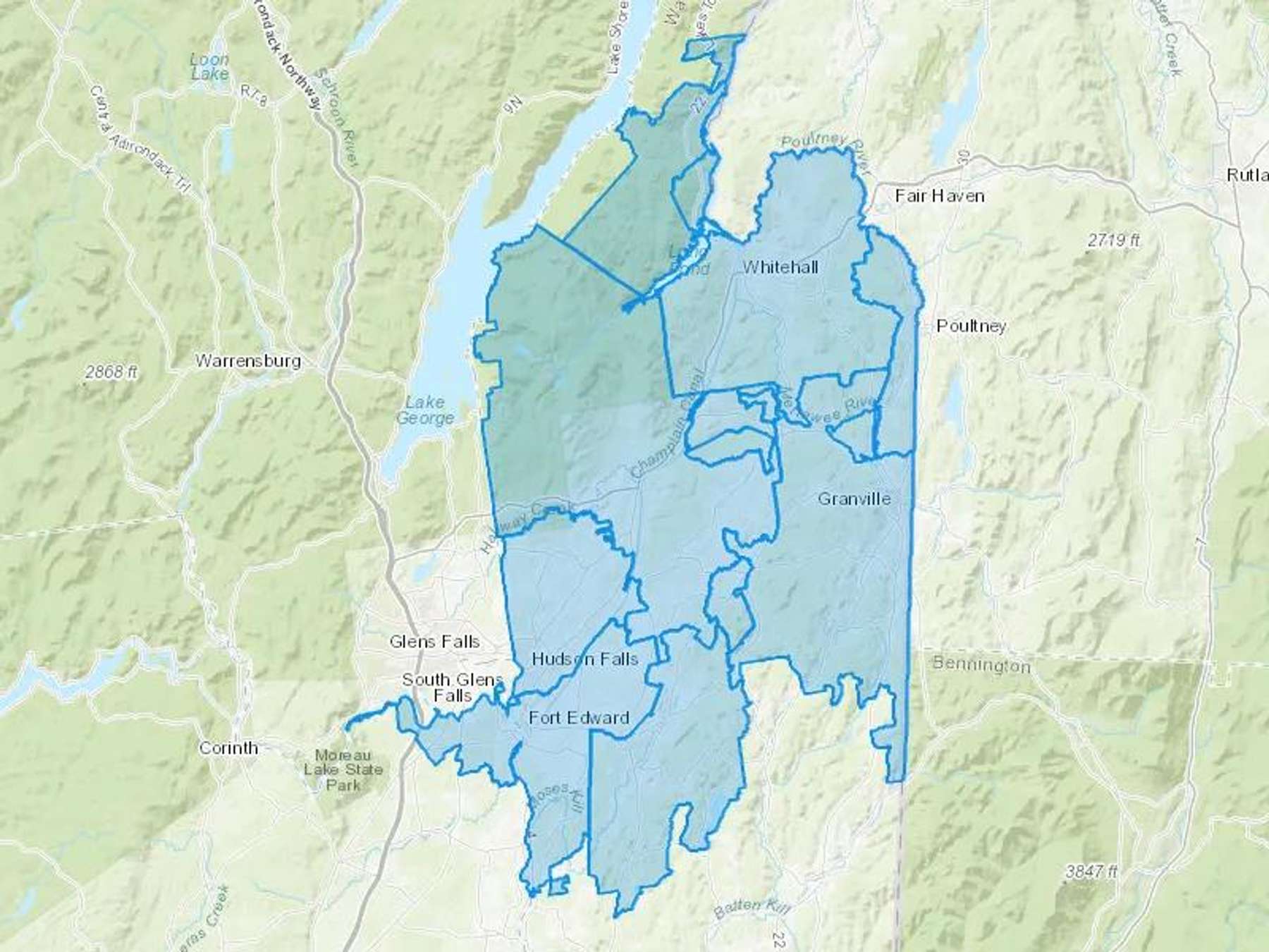 Cv Fuel Services Inc Cash Heating Oil Delivery Map Map With The Cv Fuel Services Inc Heating Oil Delivery Area Shaded In Blue