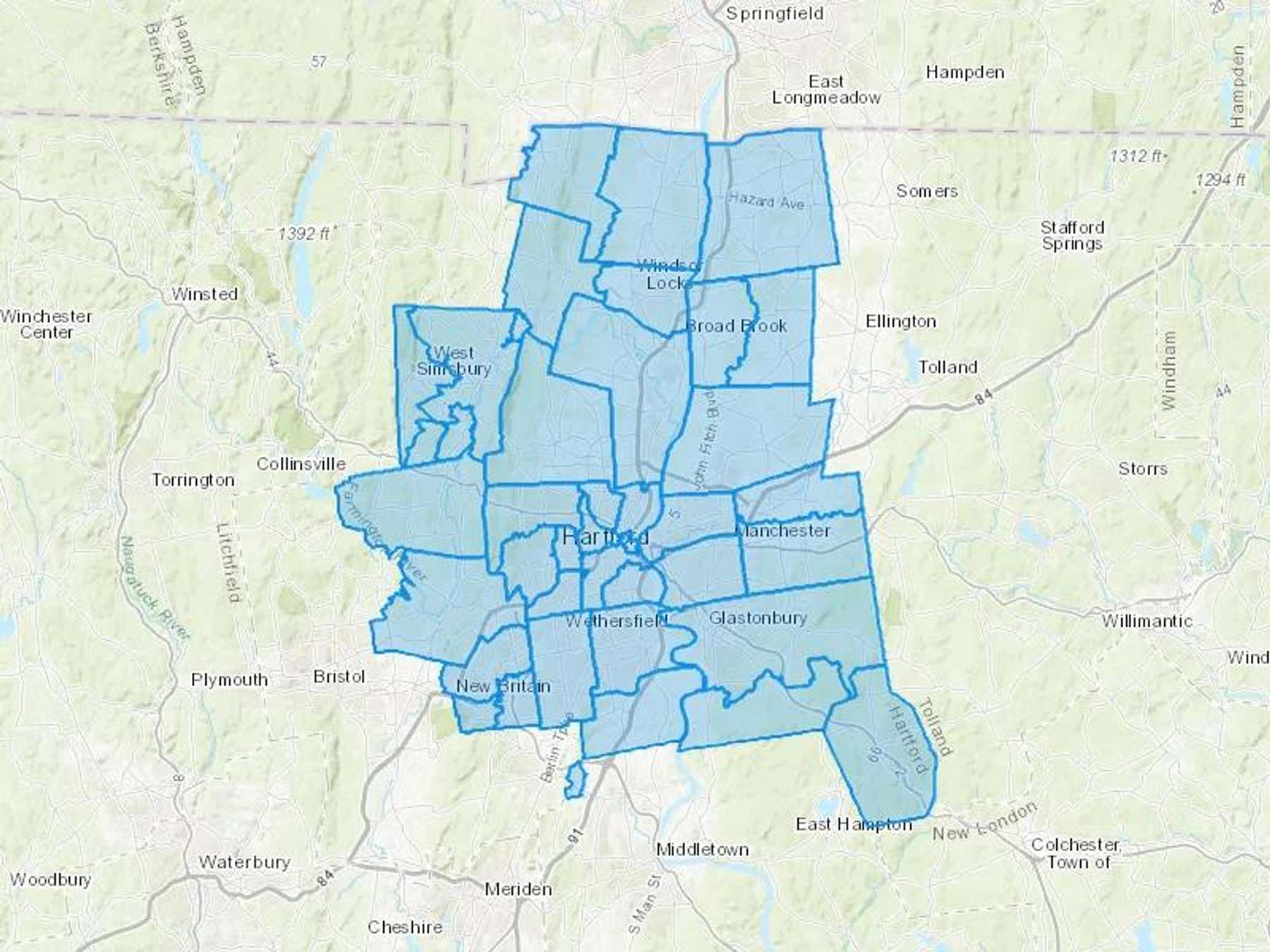 Wilson Norige Oil Cash Heating Oil Delivery Map Map With The Wilson Norige Oil Heating Oil Delivery Area Shaded In Blue