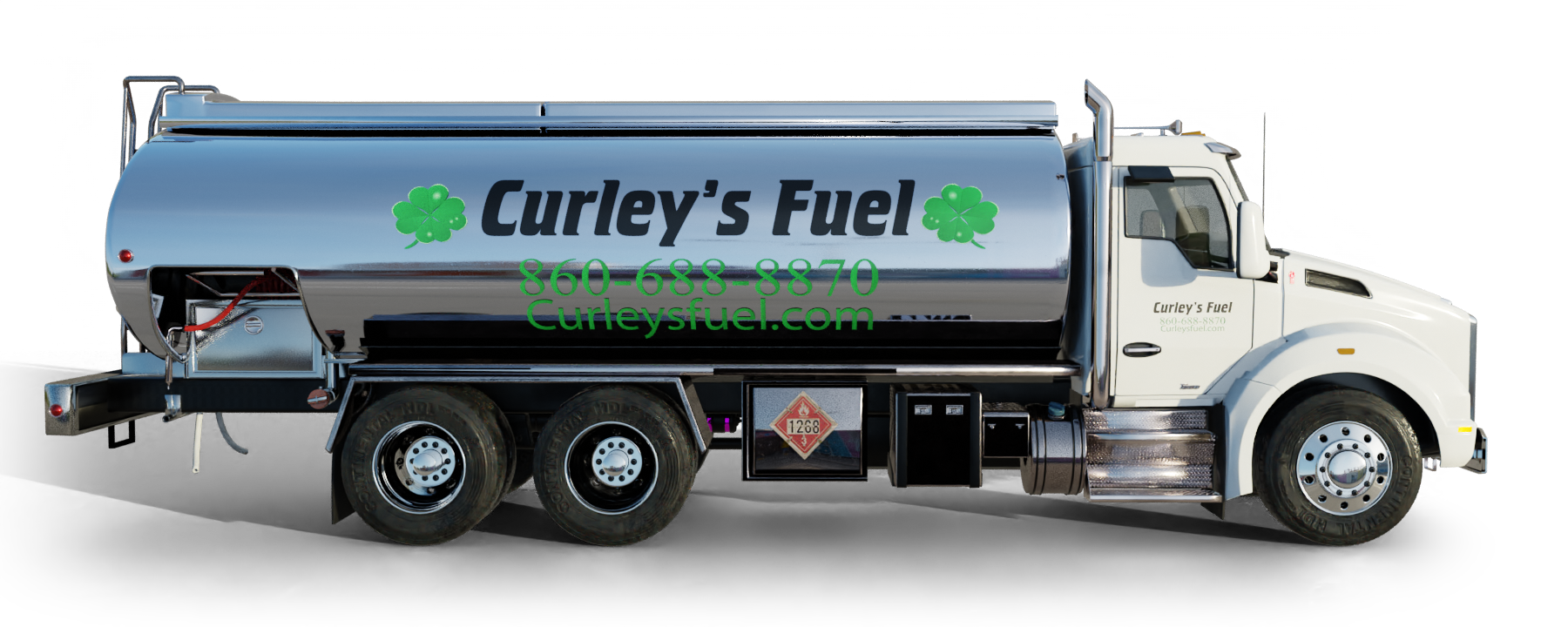 Bonilla's Fuel Heating Oil Truck Bonilla's Fuel residential home heating oil truck parked in front of station number one in Bay Shore, Long Island, New York delivering fuel oil.