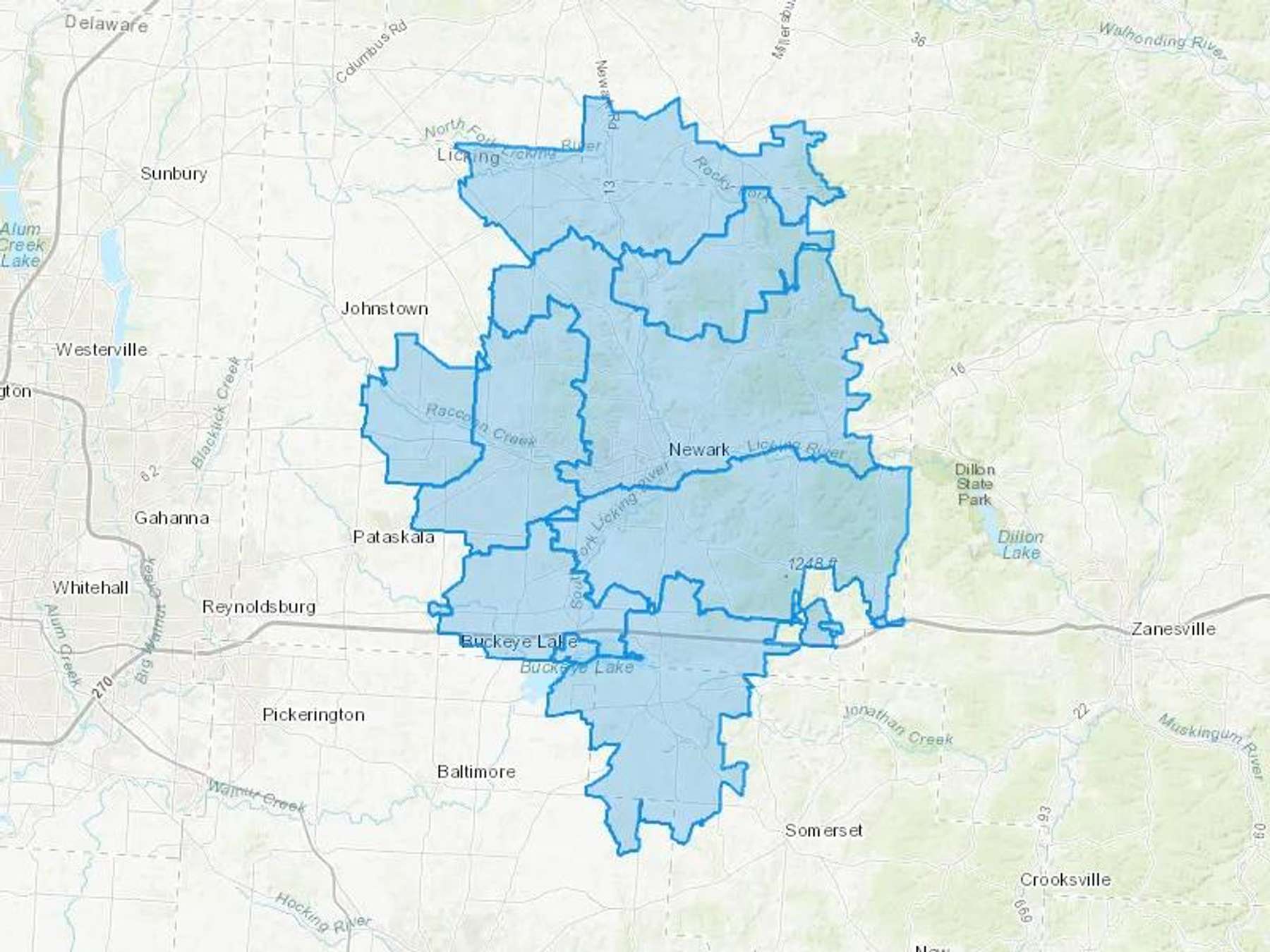 Englefield Oil Co Cash Heating Oil Delivery Map Map With The Englefield Oil Co Heating Oil Delivery Area Shaded In Blue