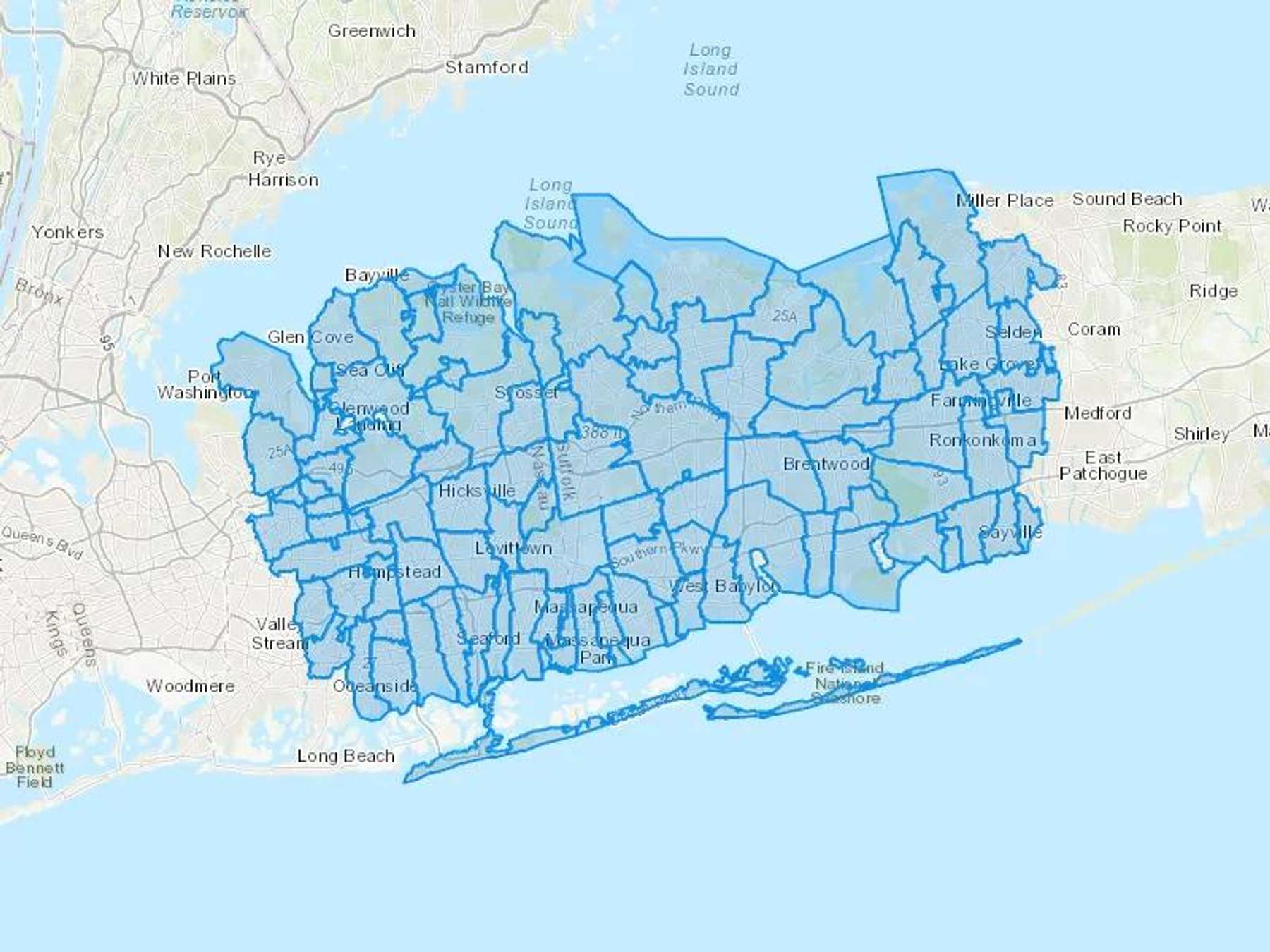 Scalzo Utilities Inc Cash Heating Oil Delivery Map Map With The Scalzo Utilities Inc Heating Oil Delivery Area Shaded In Blue