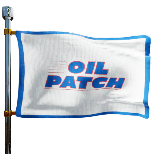 Oil Patch Fuel cash heating oil price logo