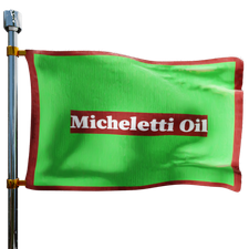 Micheletti Oil Services Heating Oil Prices Flag Photo of Micheletti Oil Services flag denoting best heating oil prices the company offers