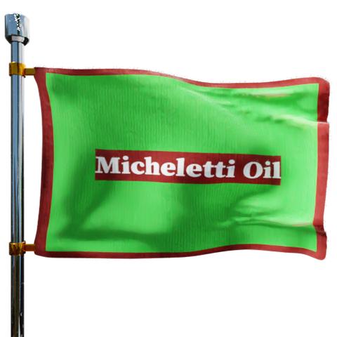 Micheletti Oil Services Heating Oil Prices Flag Photo of Micheletti Oil Services flag denoting best heating oil prices the company offers