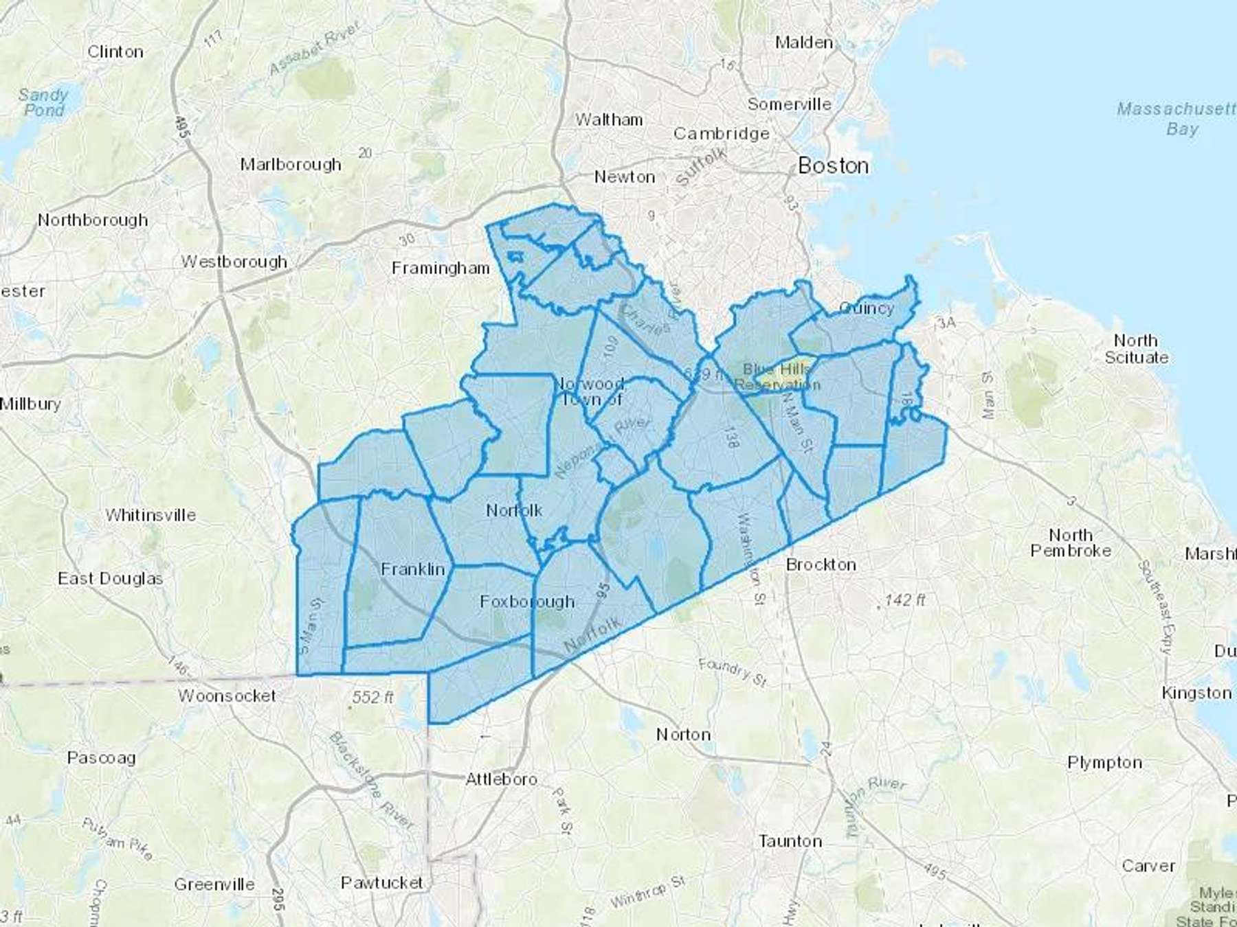 Star Petroleum Co Inc Cash Heating Oil Delivery Map Map With The Star Petroleum Co Inc Heating Oil Delivery Area Shaded In Blue