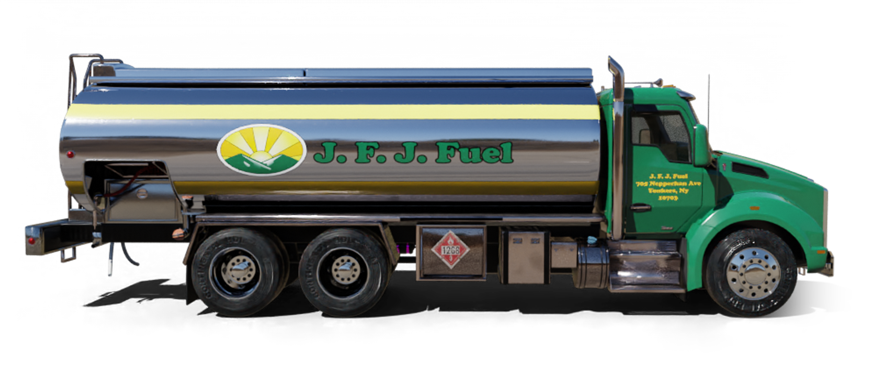 D.A.D.S. Oil Service Heating Oil Truck D.A.D.S. Oil Service residential home heating oil truck on an overcast day in Mount Sinai, Long Island, New York delivering fuel oil.