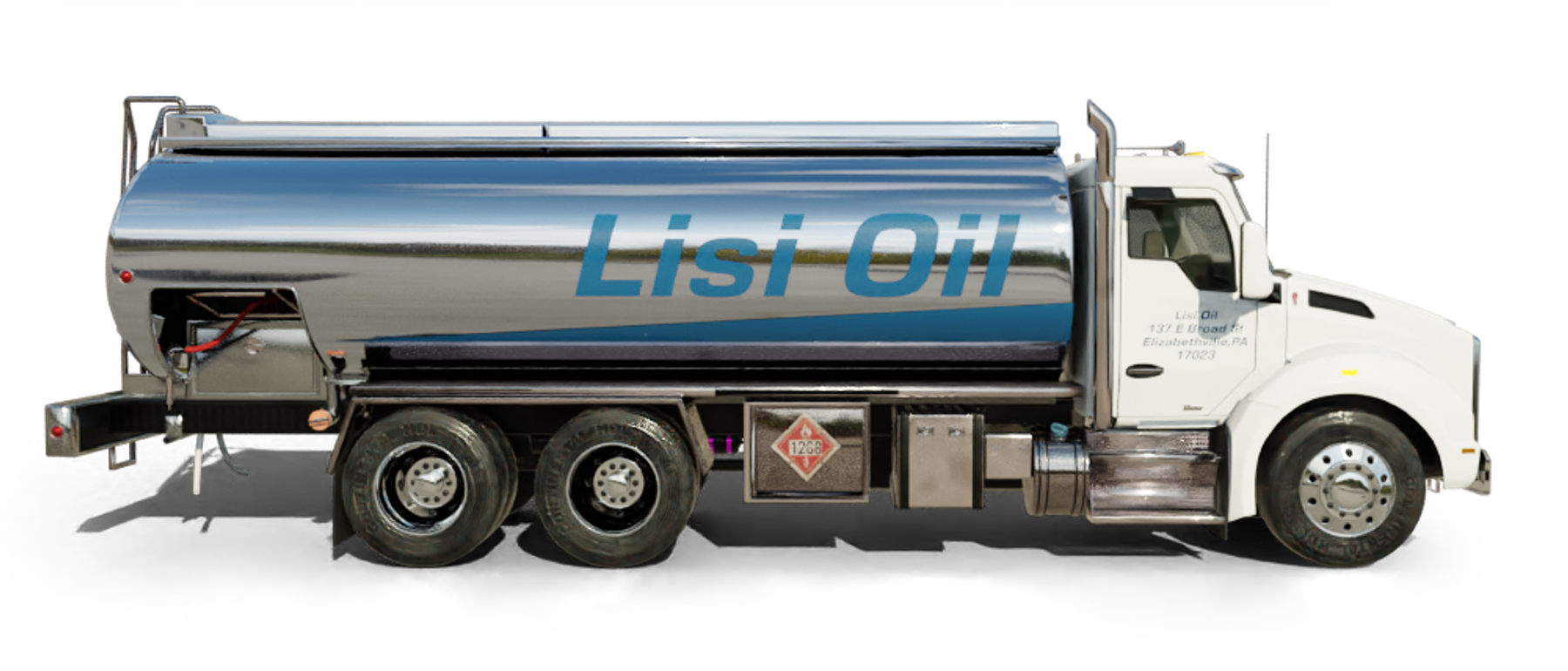 Dole Fuel Heating Oil Truck  Dole Fuel residential home heating oil truck adjacent to the Huntington Manor Fire Department in Huntington, Long Island, New York delivering fuel oil.