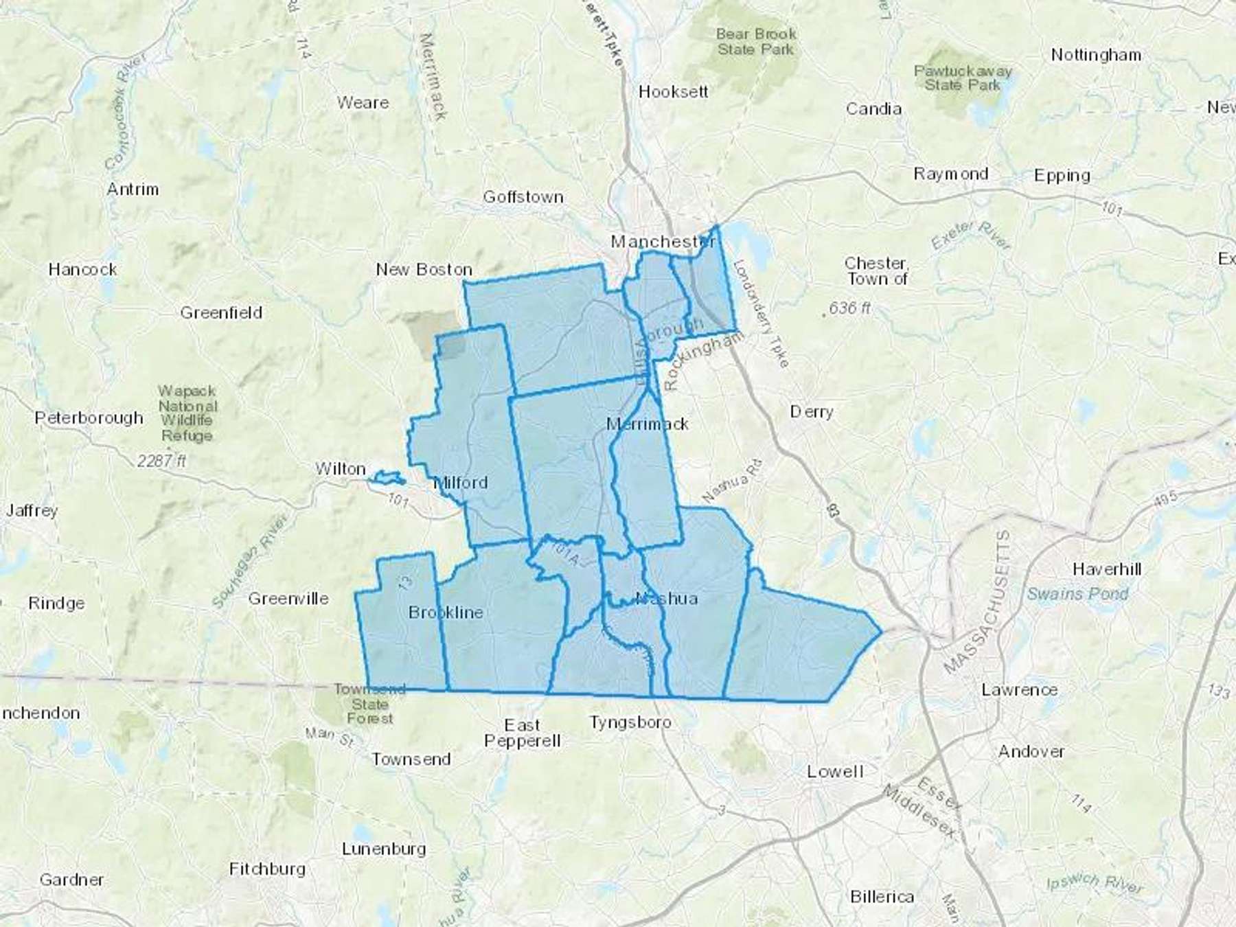 Chapman Fuel Cash Heating Oil Delivery Map Map With The Chapman Fuel Heating Oil Delivery Area Shaded In Blue