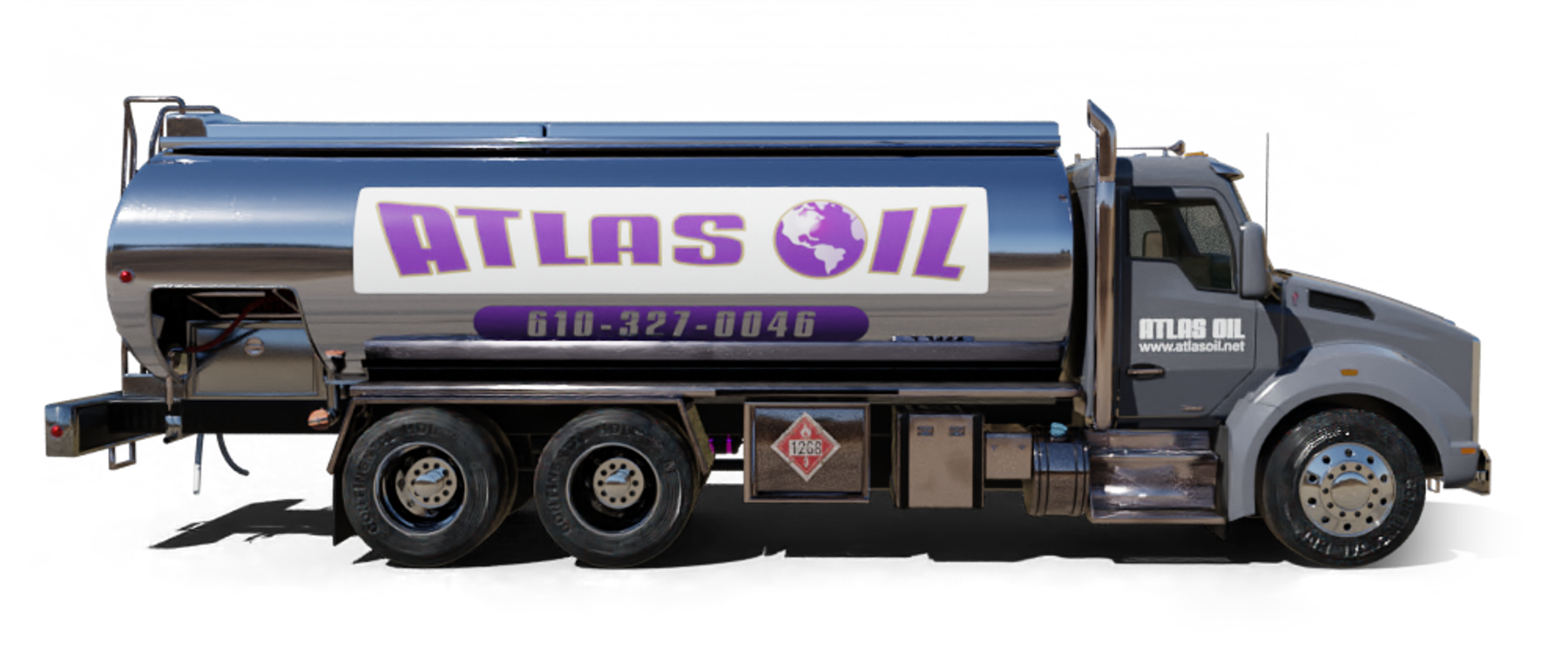 Pioneer Valley Heating Oil and Propane Truck parked at riverside Pioneer Valley Heating Oil and Propane Truck parked at riverside