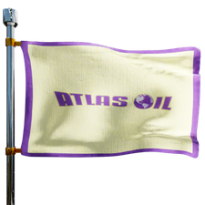 Atlas Oil Company Heating Oil Prices Flag Photo of Atlas Oil Company flag denoting best heating oil prices the company offers
