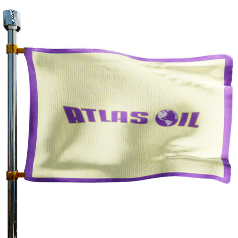 Atlas Oil Company Heating Oil Prices Flag Photo of Atlas Oil Company flag denoting best heating oil prices the company offers