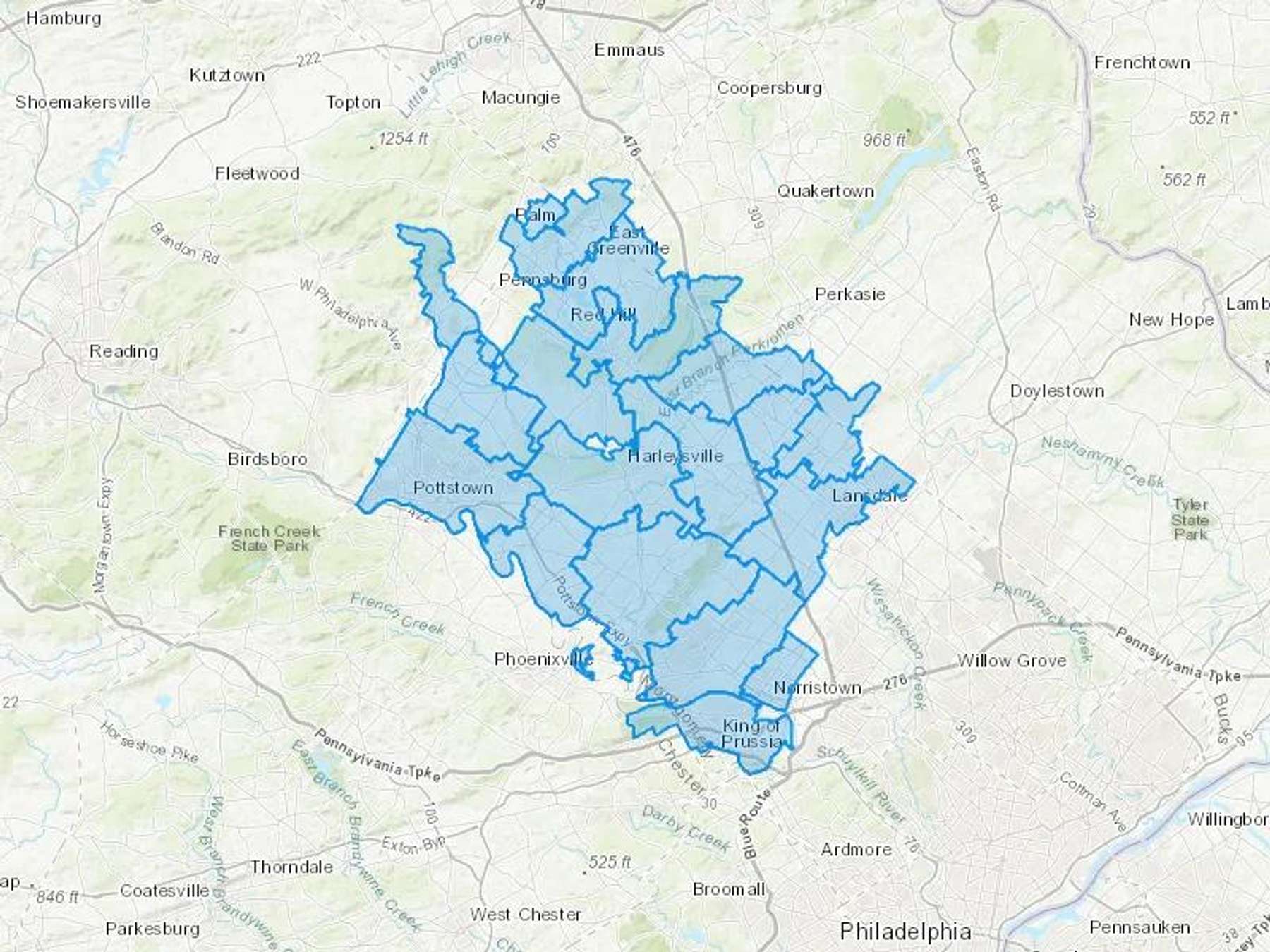 Atlas Oil Company Cash Heating Oil Delivery Map Map With The Atlas Oil Company Heating Oil Delivery Area Shaded In Blue