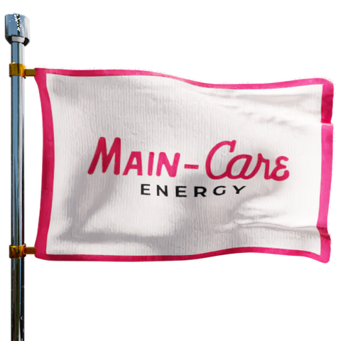 MainCare Express Heating Oil Prices Flag Photo of MainCare Express flag denoting best heating oil prices the company offers