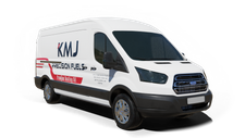 Kmj Precision Fuels Inc furnace repair van Photo of a Kmj Precision Fuels Inc furnace repair van