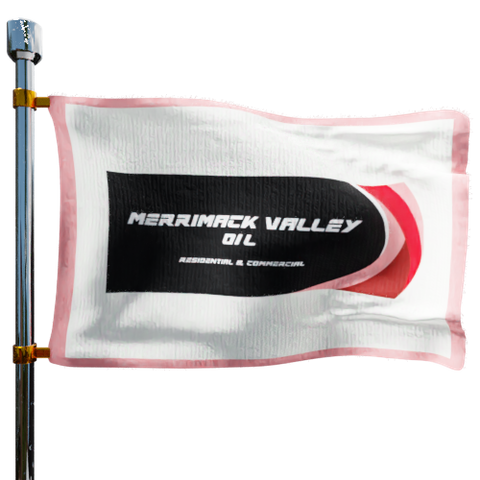 Merrimack Valley Oil Co Heating Oil Prices Flag Photo of Merrimack Valley Oil Co flag denoting best heating oil prices the company offers