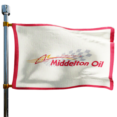 Middelton Oil Co Heating Oil Prices Flag Photo of Middelton Oil Co flag denoting best heating oil prices the company offers