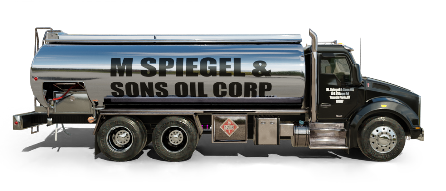 Troiano Fuel Oil Heating Oil Truck Troiano Fuel Oil residential home heating oil truck at the intersection of NY 27 and Mill Road in Valley Stream, Long Island, New York delivering fuel oil.