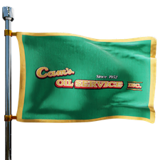 Cams Oil Service Heating Oil Prices Flag Photo of Cams Oil Service flag denoting best heating oil prices the company offers
