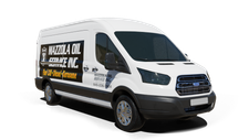 Mazzola Oil Service Inc furnace repair van Photo of a Mazzola Oil Service Inc furnace repair van