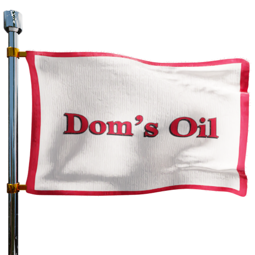 Dom's Oil Co cash heating oil price logo