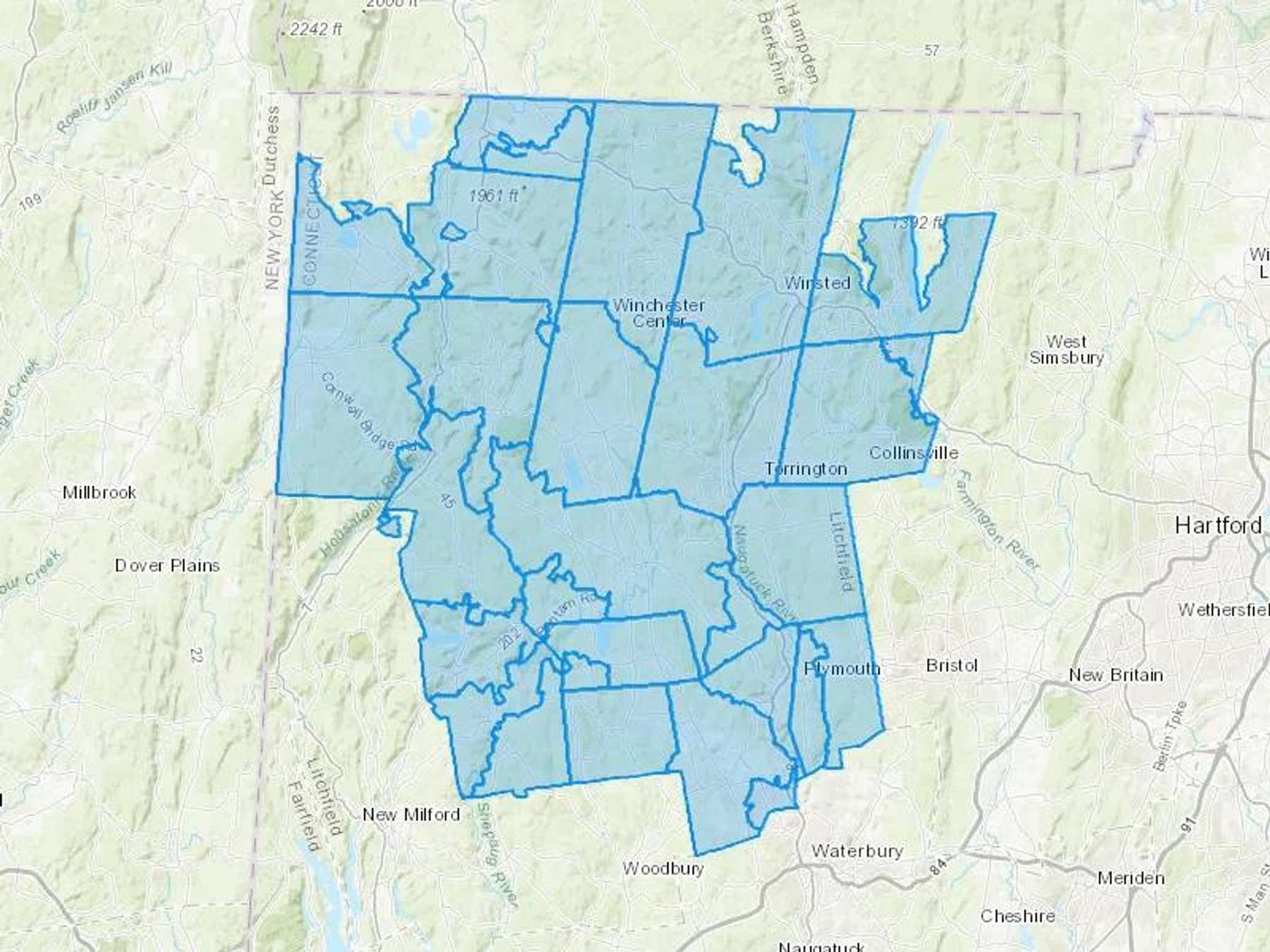 Patterson Oil Co Cash Heating Oil Delivery Map Map With The Patterson Oil Co Heating Oil Delivery Area Shaded In Blue