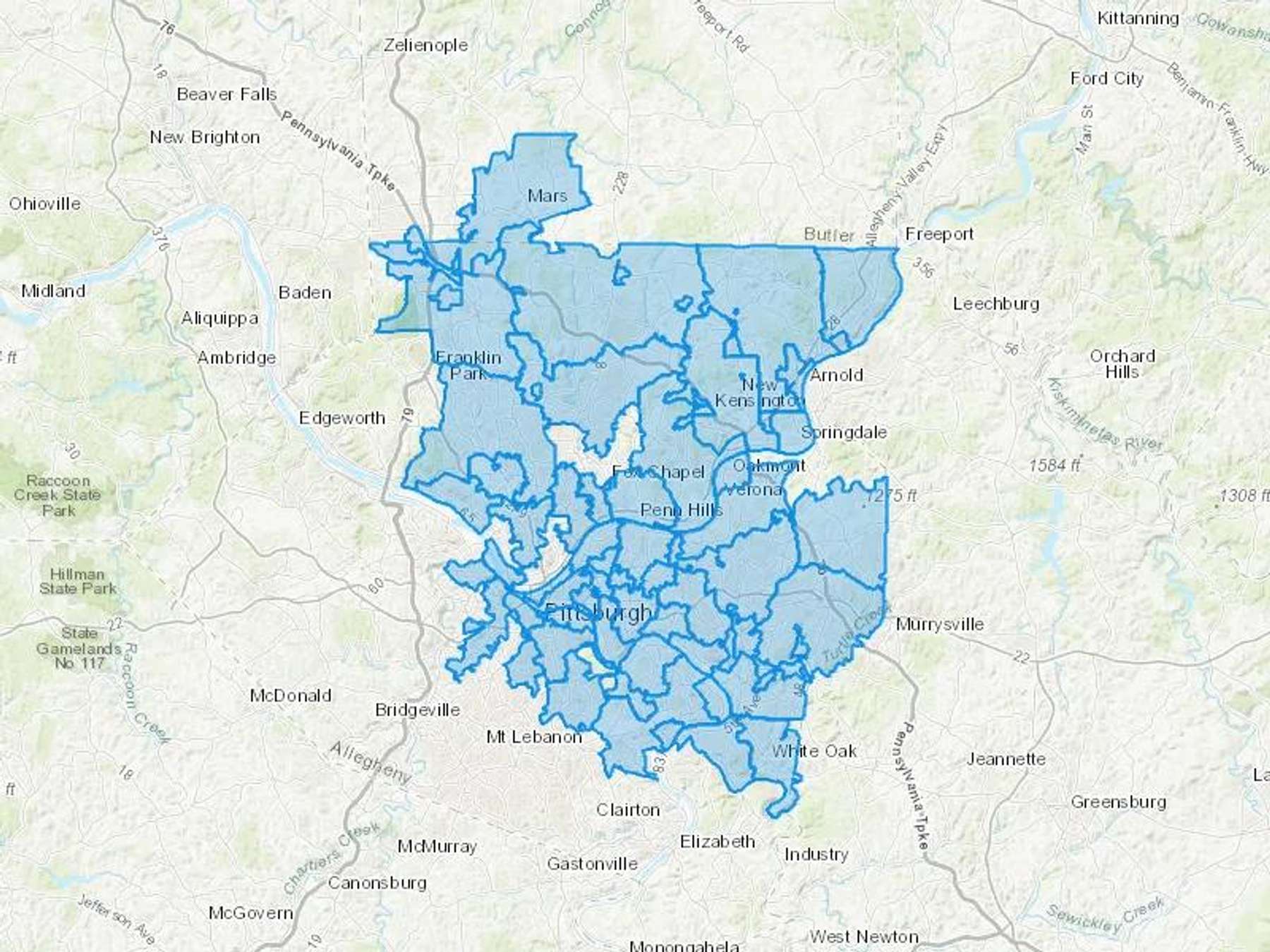 Orris Fuel Inc Cash Heating Oil Delivery Map Map With The Orris Fuel Inc Heating Oil Delivery Area Shaded In Blue