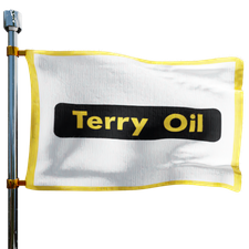 Terry Oil Co Heating Oil Prices Flag Photo of Terry Oil Co flag denoting best heating oil prices the company offers