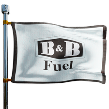 B&B Fuel Heating Oil Prices Flag Photo of B&B Fuel flag denoting best heating oil prices the company offers