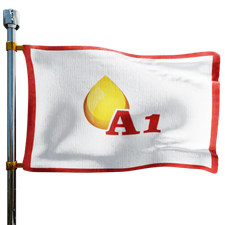 A1 Oil Co Heating Oil Prices Flag Photo of A1 Oil Co flag denoting best heating oil prices the company offers