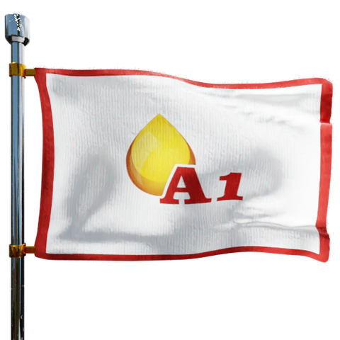 A1 Oil Co Heating Oil Prices Flag Photo of A1 Oil Co flag denoting best heating oil prices the company offers