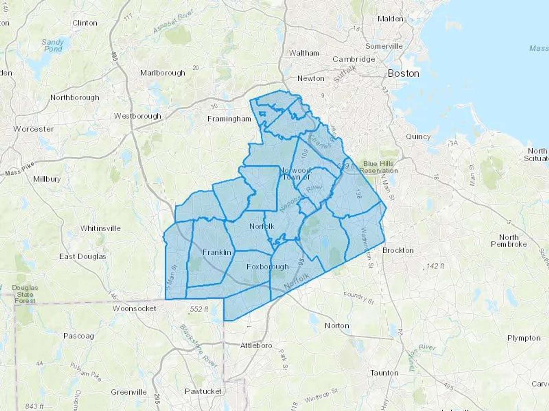 Georges Oil Co Cash Heating Oil Delivery Map Map With The Georges Oil Co Heating Oil Delivery Area Shaded In Blue