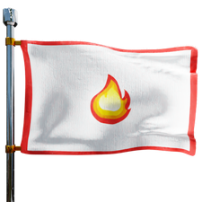 Lou's Oil Service Heating Oil Prices Flag Photo of Lou's Oil Service flag denoting best heating oil prices the company offers