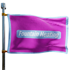 Fountain Heating LLC Heating Oil Prices Flag Photo of Fountain Heating LLC flag denoting best heating oil prices the company offers