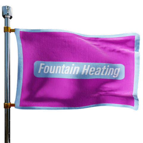 Fountain Heating LLC Heating Oil Prices Flag Photo of Fountain Heating LLC flag denoting best heating oil prices the company offers