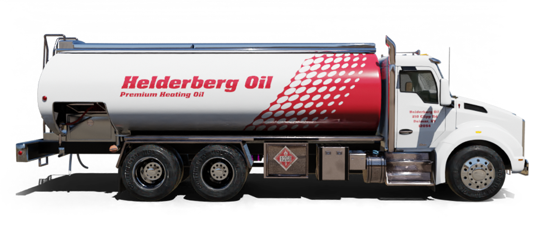 Oilex Heating Oil Truck Oilex residential home heating oil truck parked in front of a multilevel parking garage in Wyandanch, Long Island, New York delivering fuel oil.