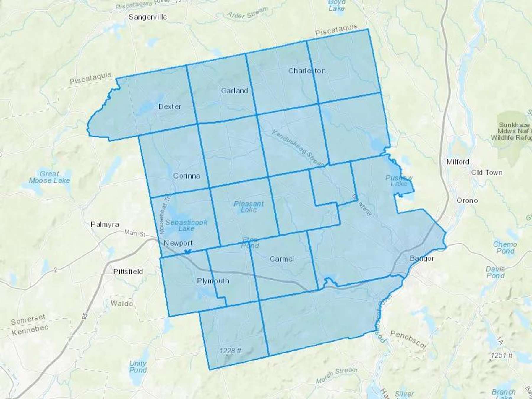 Griffin Fuel Cash Heating Oil Delivery Map Map With The Griffin Fuel Heating Oil Delivery Area Shaded In Blue
