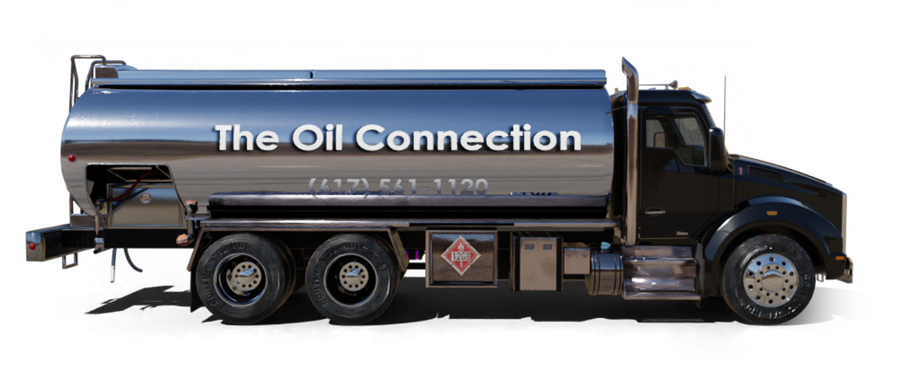 Pioneer Valley Heating Oil and Propane Truck parked at riverside Pioneer Valley Heating Oil and Propane Truck parked at riverside