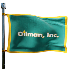 Oilman Inc Heating Oil Prices Flag Photo of Oilman Inc flag denoting best heating oil prices the company offers