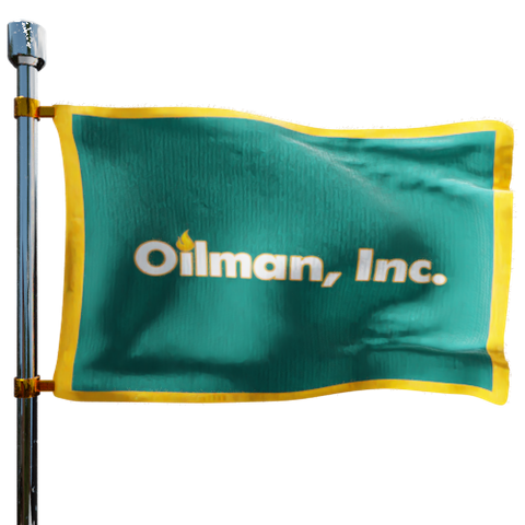 Oilman Inc Heating Oil Prices Flag Photo of Oilman Inc flag denoting best heating oil prices the company offers