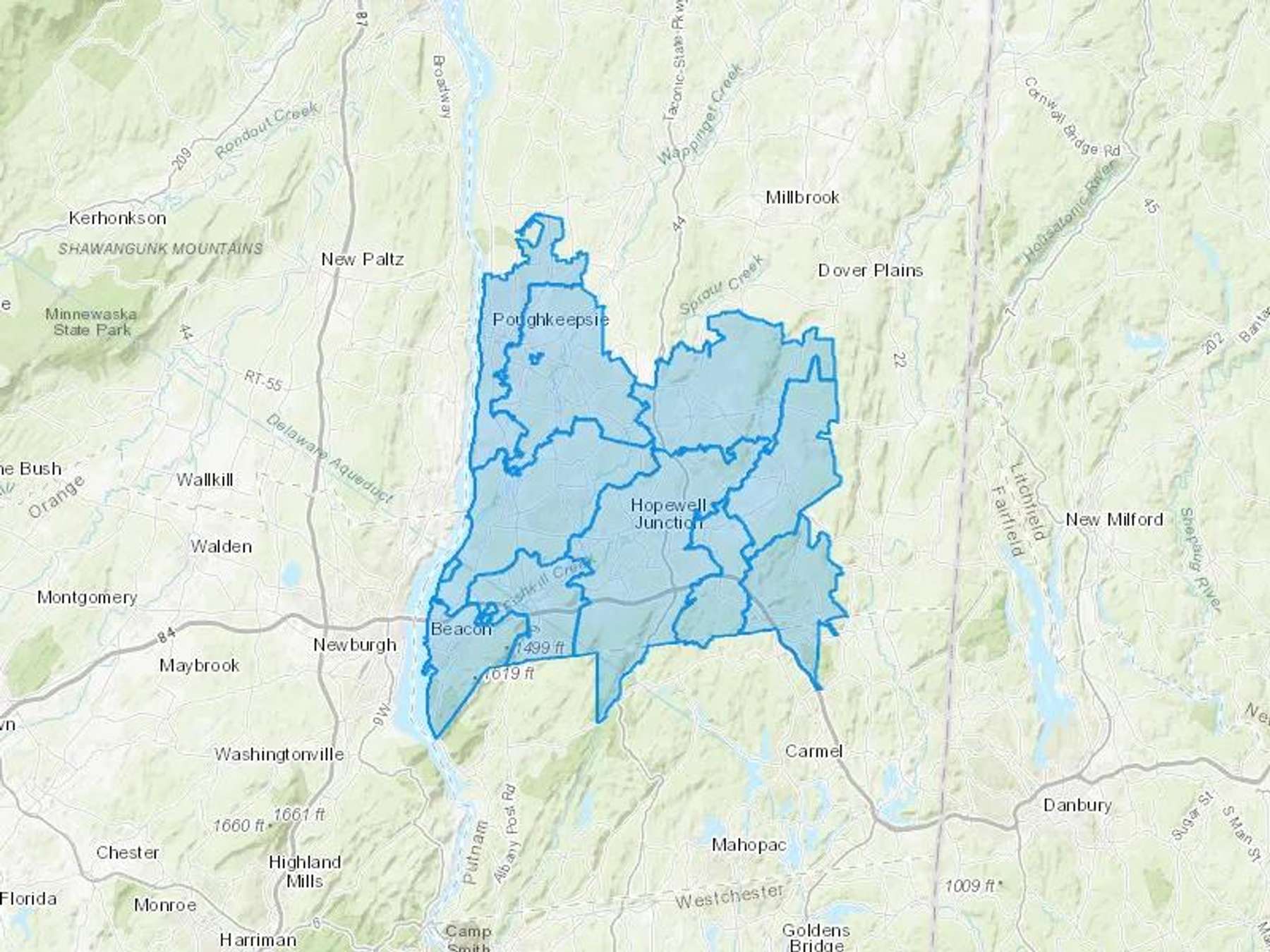 Mcmillen Oil Co Inc Cash Heating Oil Delivery Map Map With The Mcmillen Oil Co Inc Heating Oil Delivery Area Shaded In Blue