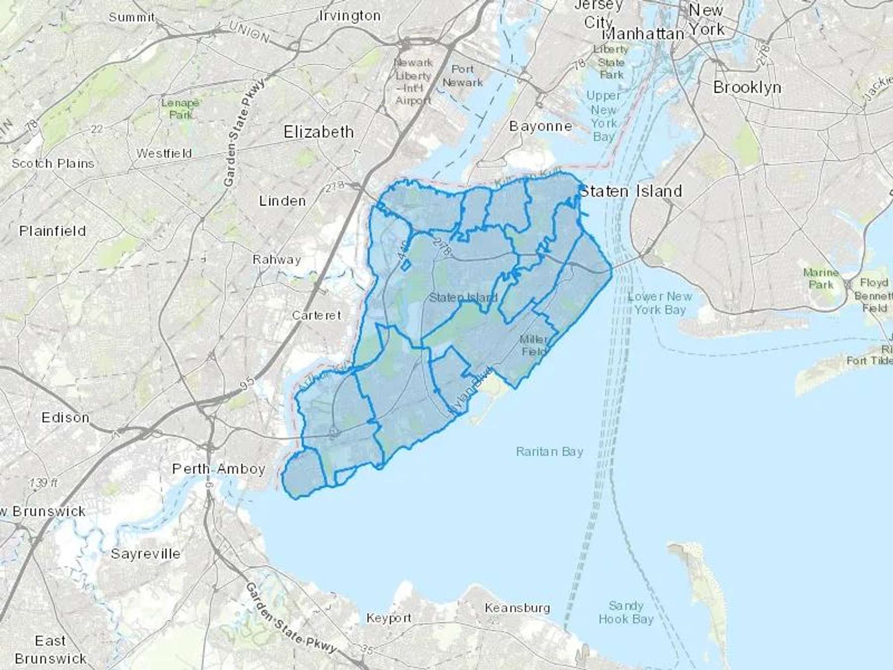 T F Quinlan & Son Inc Cash Heating Oil Delivery Map Map With The T F Quinlan & Son Inc Heating Oil Delivery Area Shaded In Blue